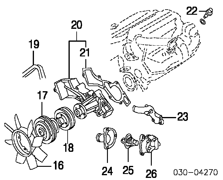 117200W002 Nissan correa trapezoidal