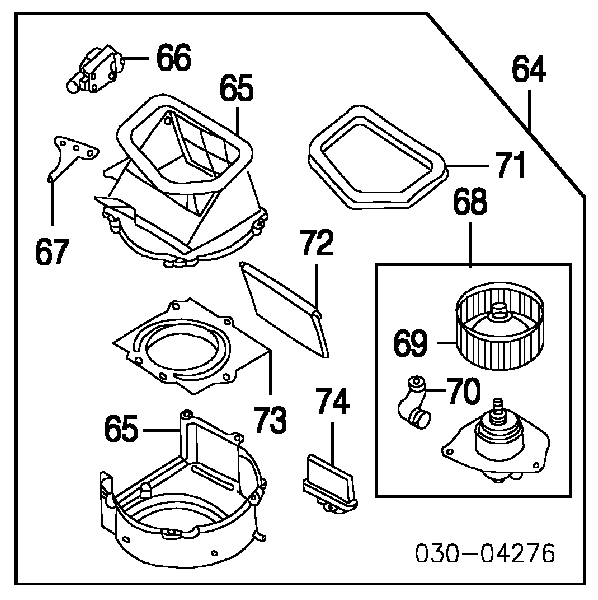 Resitencia, ventilador habitáculo 2769KST1 Polcar