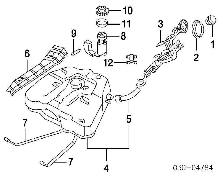 Módulo alimentación de combustible 170408J000 Nissan