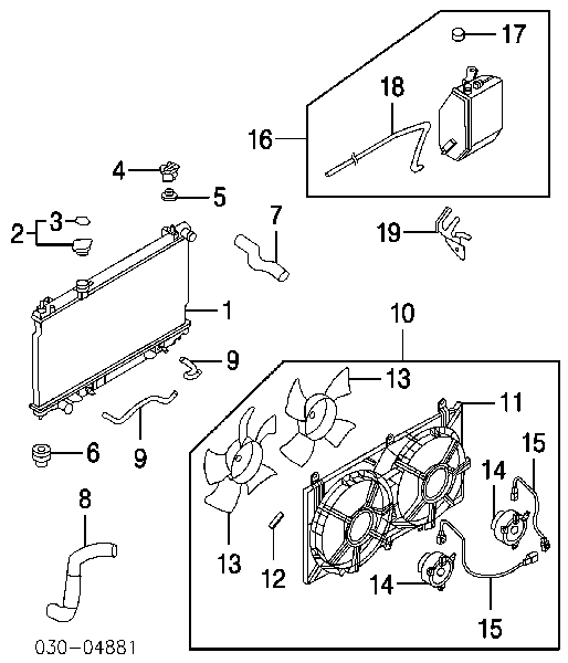 2171279900 Nissan tapón de expansión de refrigerante/anticongelante