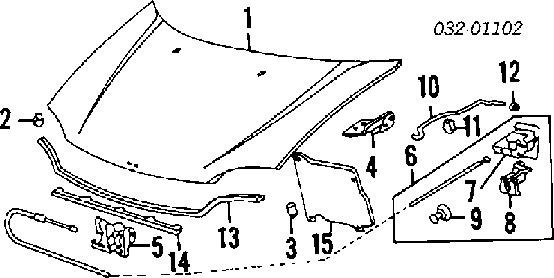  Sello Del Capo para Honda Civic 5 