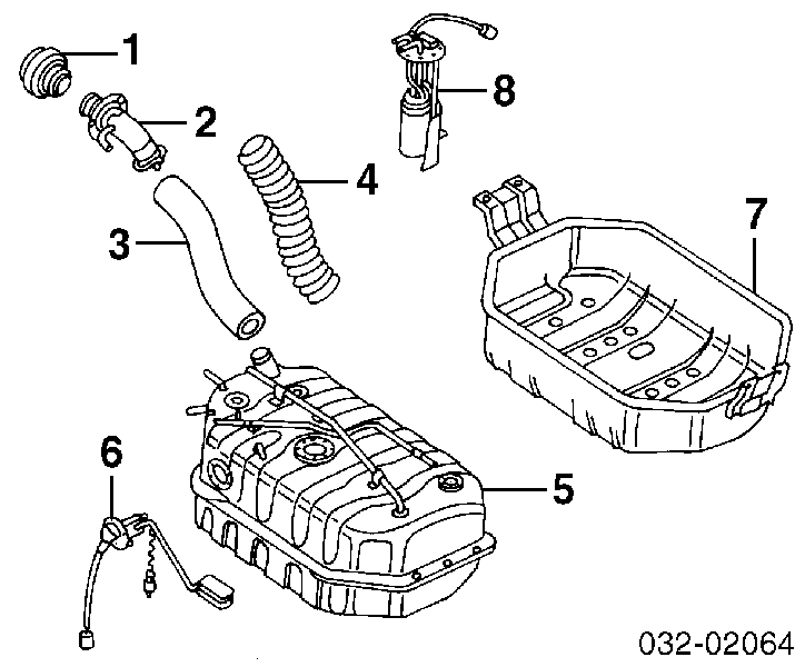 8970693361 Honda elemento de turbina de bomba de combustible