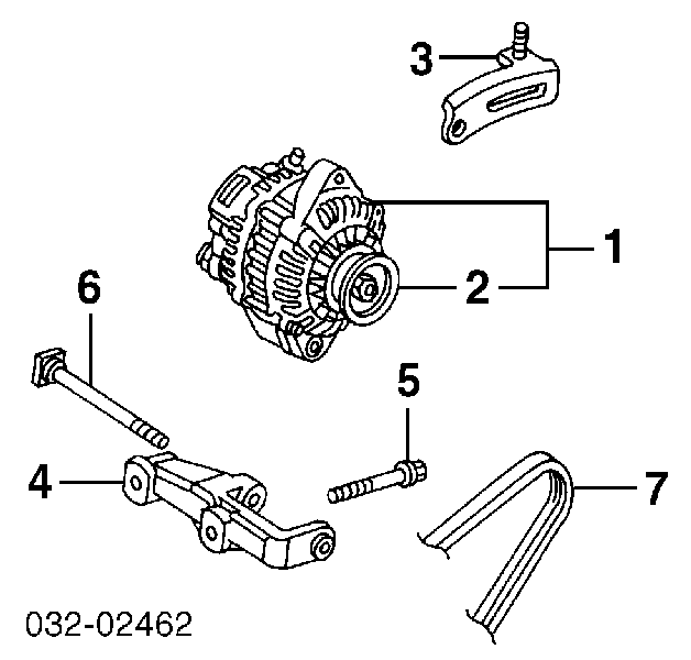 31110P2A004 Honda correa trapezoidal