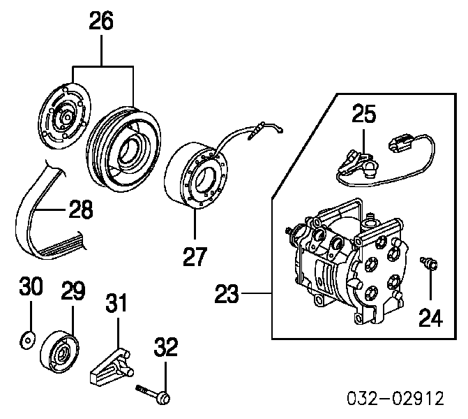 38920PHM003 Honda correa trapezoidal