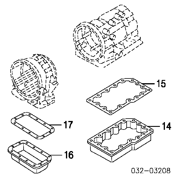 8960142340 Honda junta, cárter de aceite, caja de cambios