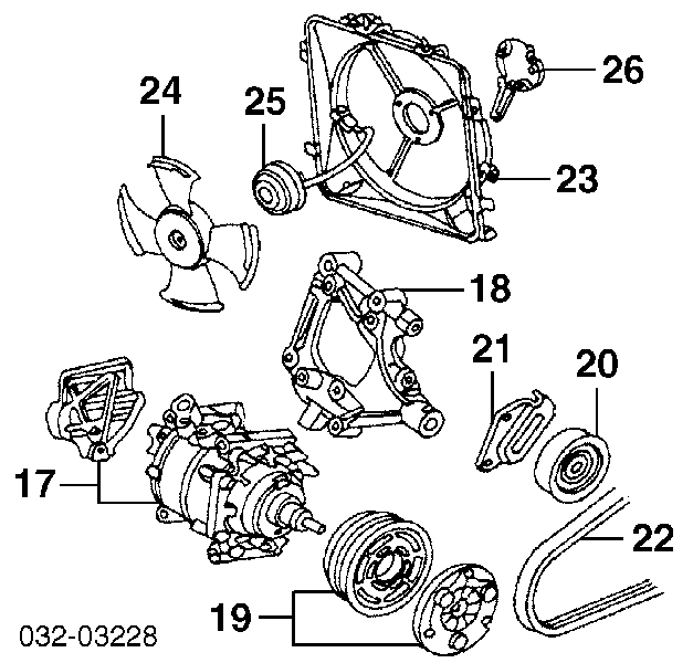  Ventilador, refrigeración del motor para Honda Civic 5 