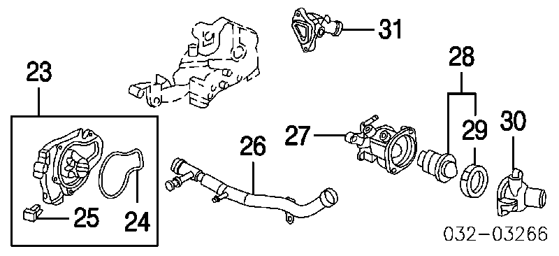 19301PAA305 Honda termostato, refrigerante