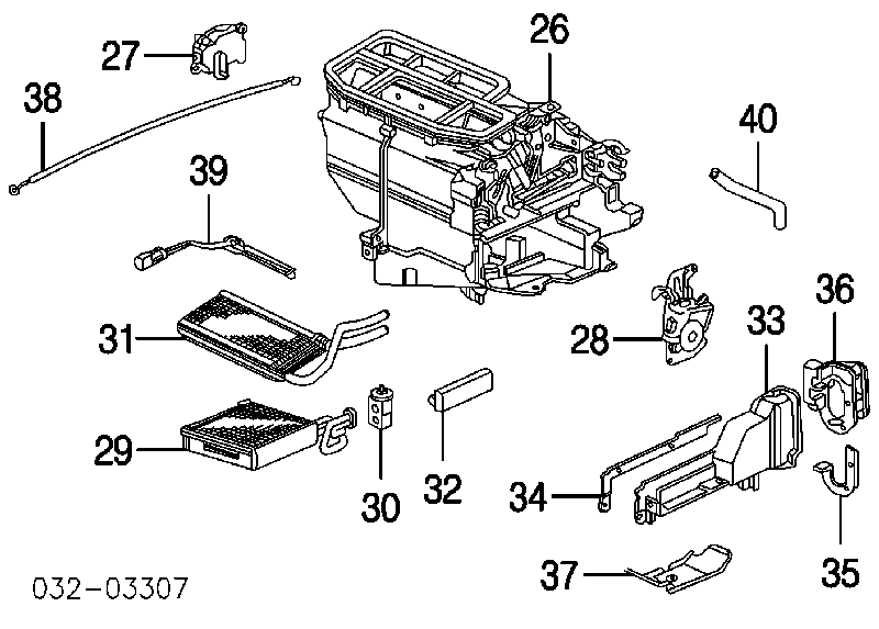  Radiador de calefacción para Honda STREAM RN