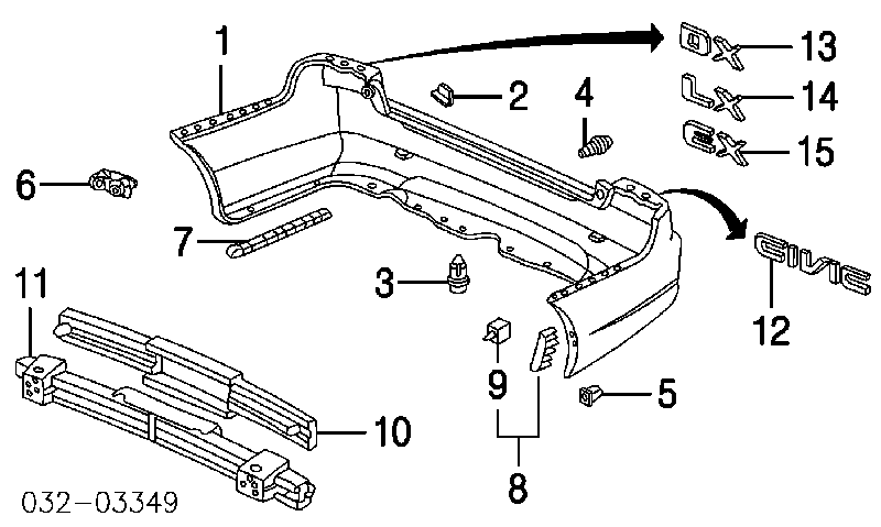 71594S5DA00 Honda 