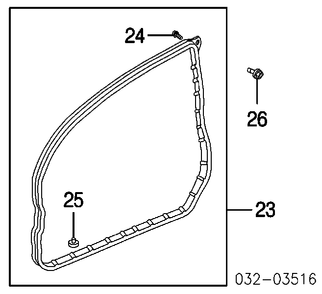 72311S5S003 Honda clip, tubuladura de sujeción, alféizar de la puerta