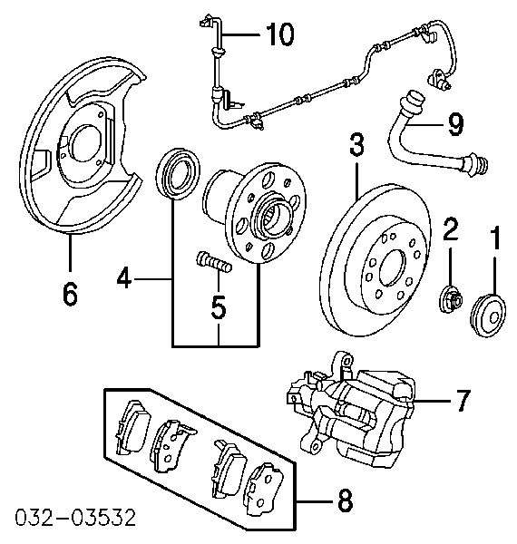 43022S6D000 Honda pastillas de freno traseras