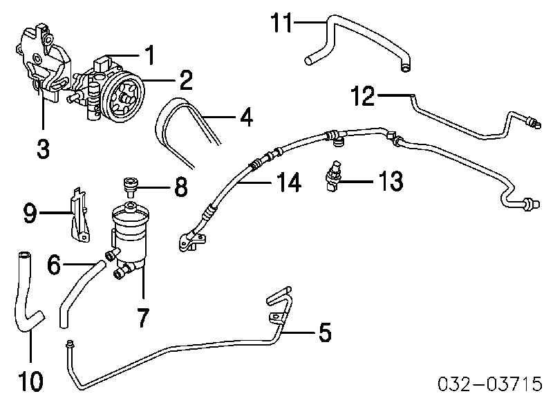 Sensor de presión de aceite de dirección asistida 56490PNA003 Honda/Acura