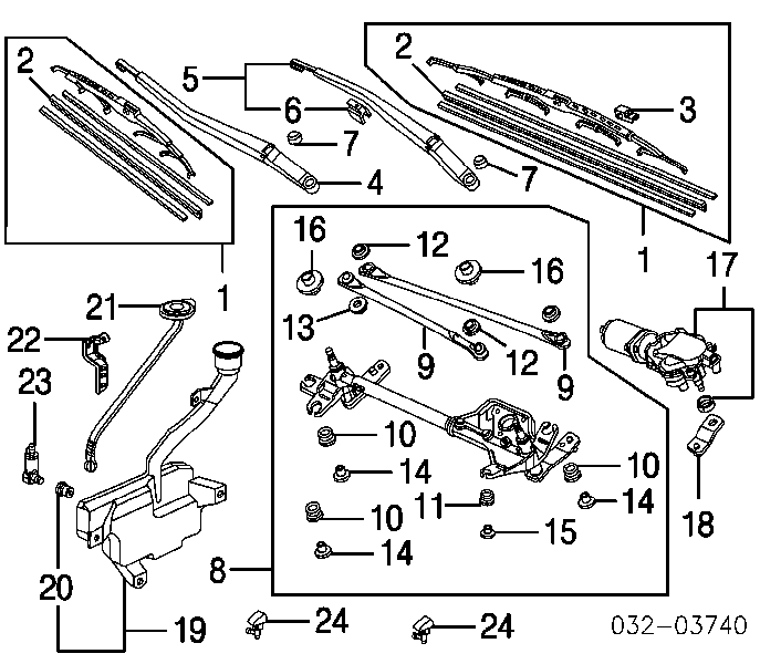 Goma del limpiaparabrisas lado conductor 76622SDAA01 Honda