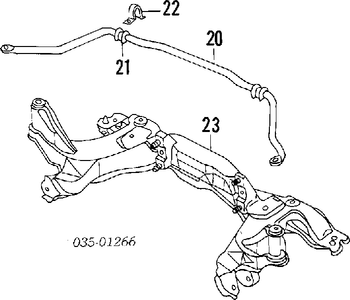  Estabilizador delantero para Mazda 323 BG