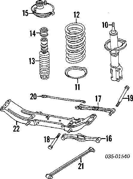 B59528390A Mazda soporte amortiguador trasero