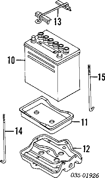  Montaje De Bateria (Soporte) para Mazda CX-5 KE