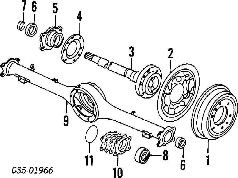 Freno de tambor trasero 14700710 Brembo