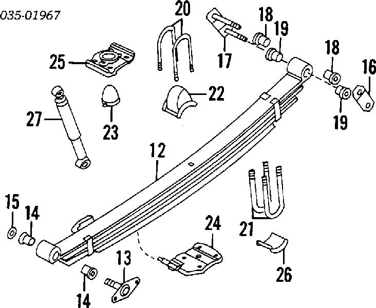 387428330 Mazda silentblock delantero de ballesta delantera