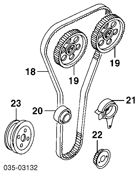 Polea, cigüeñal BPD311401A Mazda