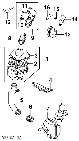 Sensor De Flujo De Aire/Medidor De Flujo (Flujo de Aire Masibo) B3H713215 Mazda