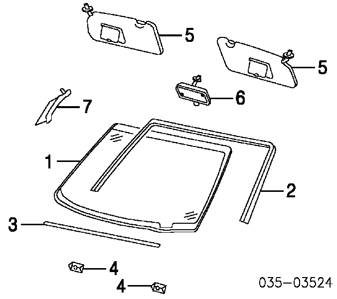  Retrovisor interior para Mazda Tribute EP