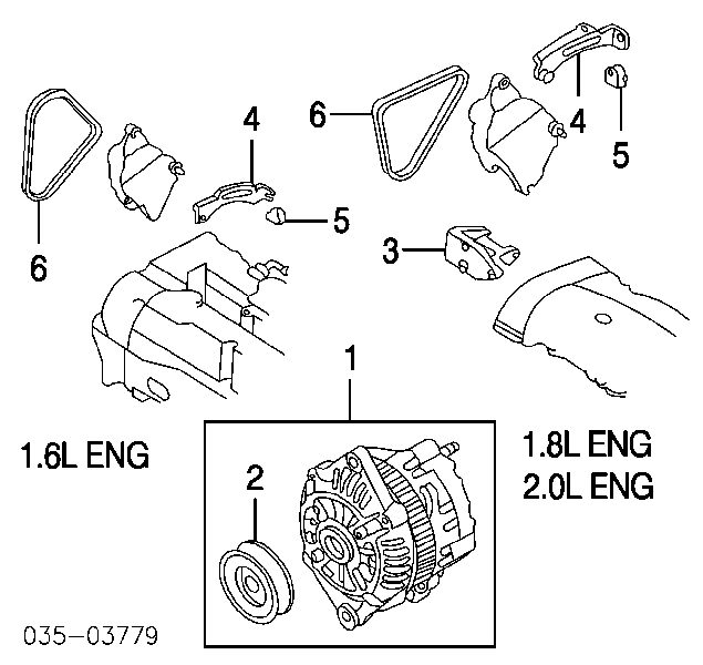 9514160A60 Suzuki correa trapezoidal