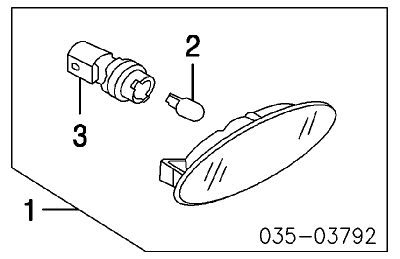 B33P51120A Mazda luz intermitente guardabarros