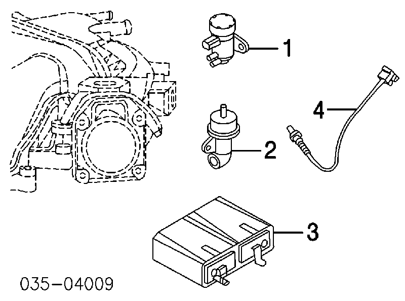 Sonda Lambda, Sensor de oxígeno despues del catalizador izquierdo AJ0518861B Mazda