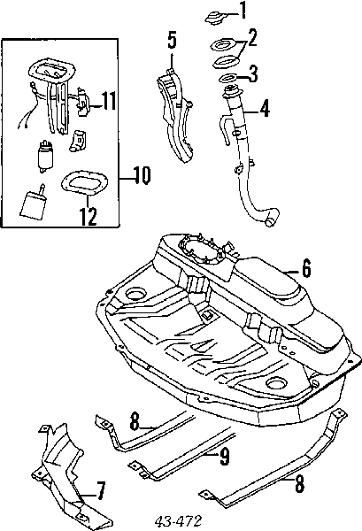 42021AA300 Subaru elemento de turbina de bomba de combustible