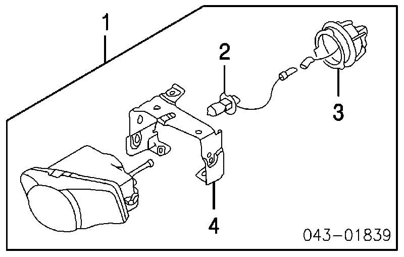 Luces antiniebla  izquierdo 84501FE150 Subaru