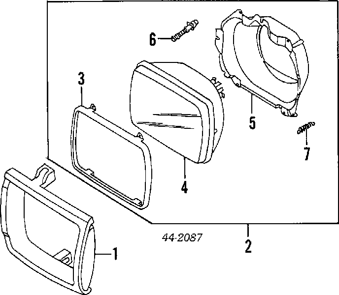  Cubierta del faro derecha para Toyota Hilux N