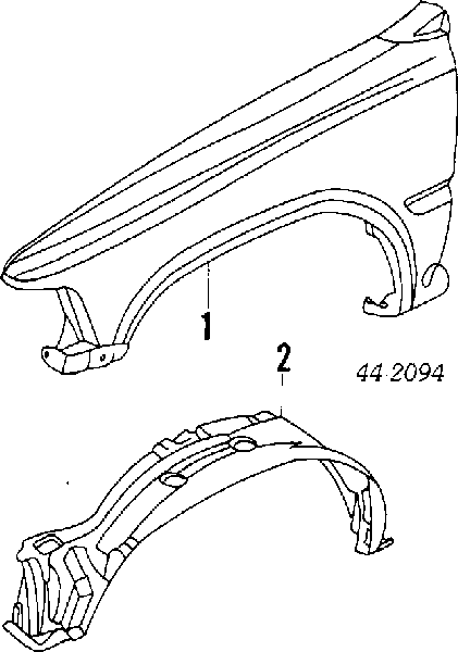  Guardabarros delantero derecho para Toyota 4 Runner N130