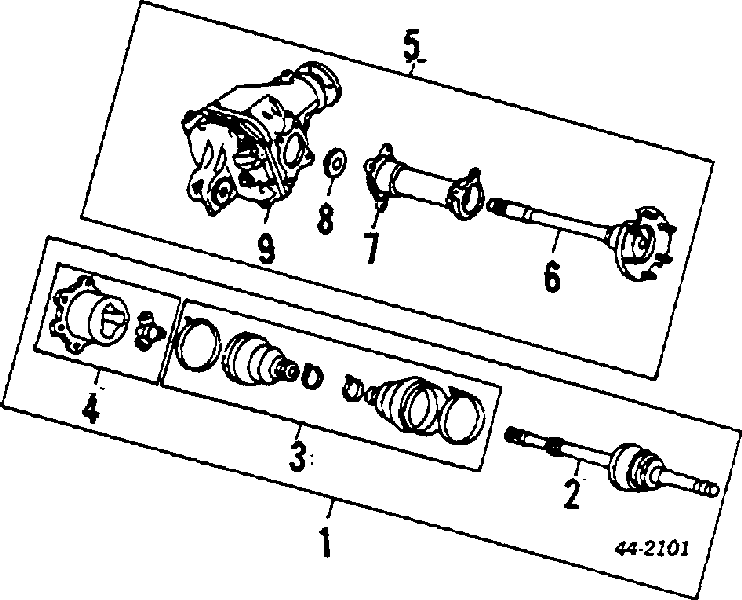 Junta homocinética exterior delantera 185084 Febi