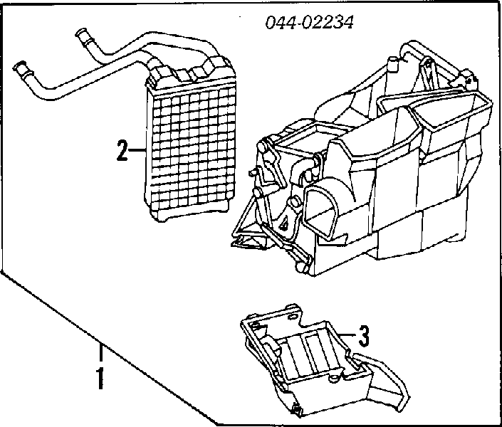 8710789121 Toyota radiador de calefacción