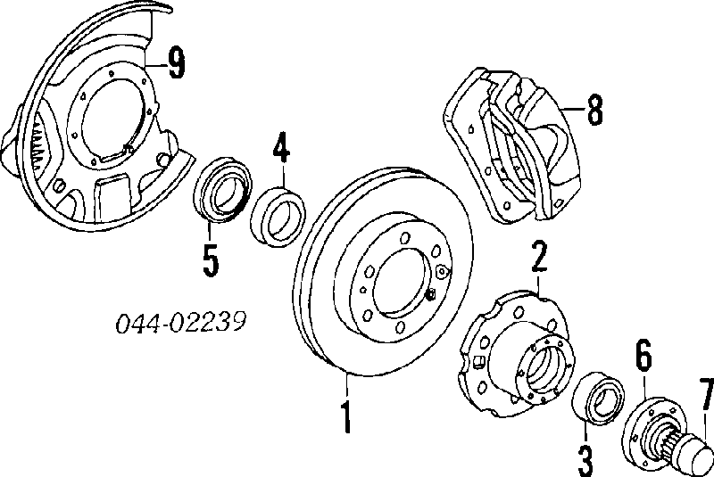 4775035090 Toyota pinza de freno delantera izquierda