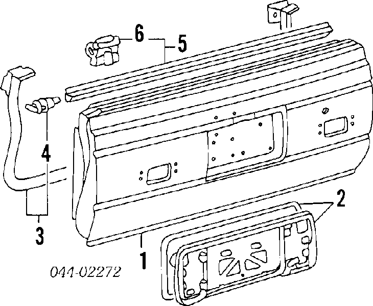  Junta de vidrio de ventana trasera inferior para Toyota 4 Runner N130