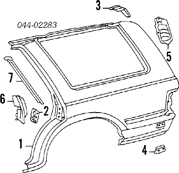  Guardabarros trasero derecho para Toyota 4 Runner N130