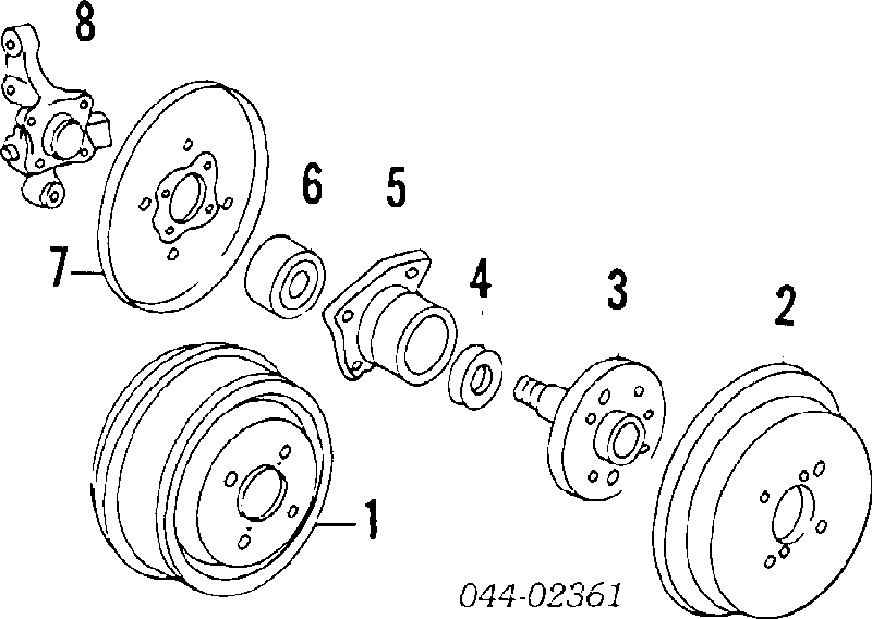 4775020420 Toyota pinza de freno trasera izquierda