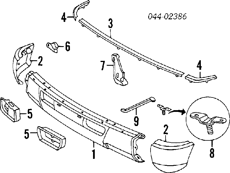  Rejilla de antinieblas delantera izquierda para Toyota Land Cruiser J8