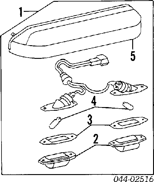  Piloto de matrícula para Toyota Land Cruiser J8