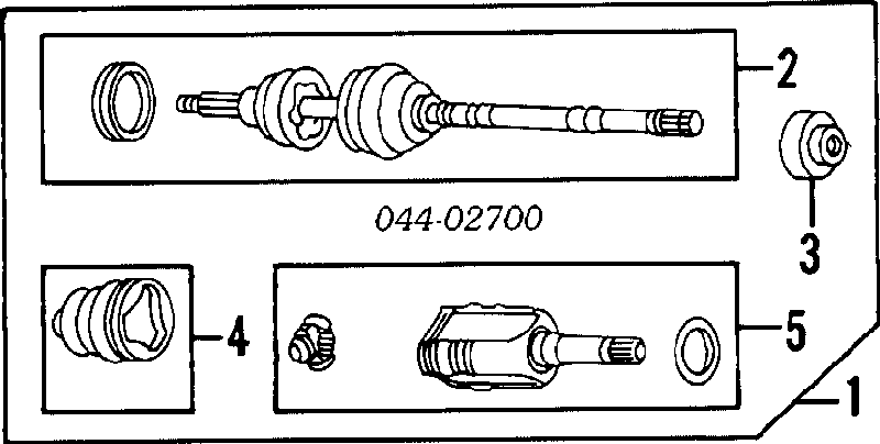 4341016220 Toyota junta homocinética exterior delantera