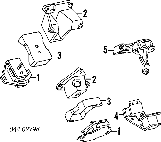 Soporte de motor, Izquierda / Derecha RU2242 Japan Parts