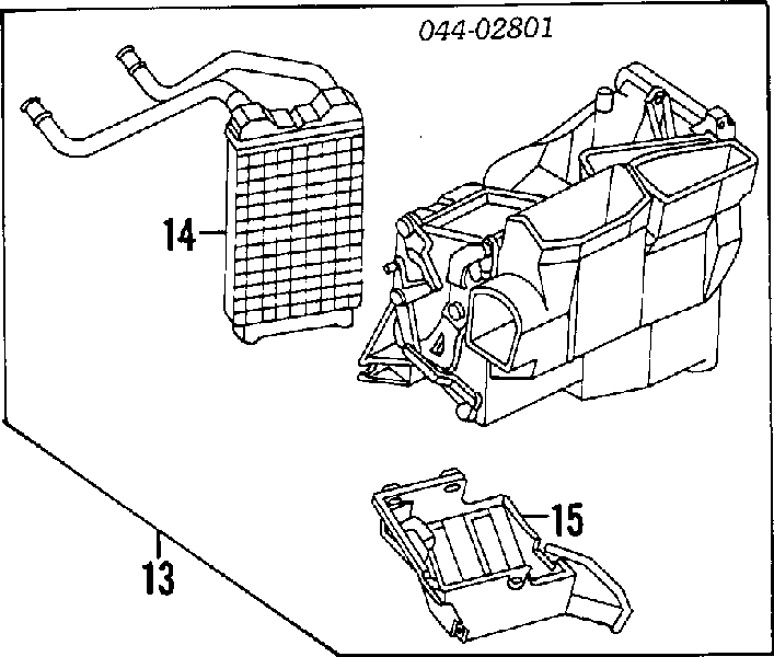 8710789118 Toyota radiador de calefacción