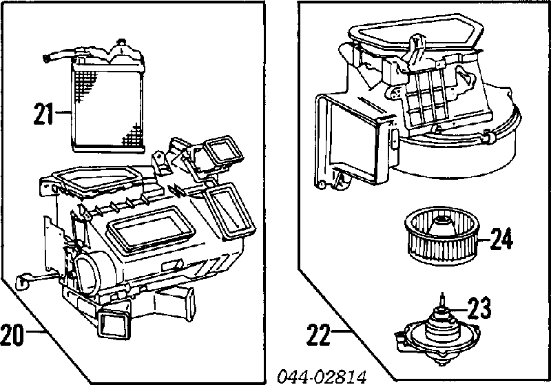 8710424020 Toyota motor eléctrico, ventilador habitáculo