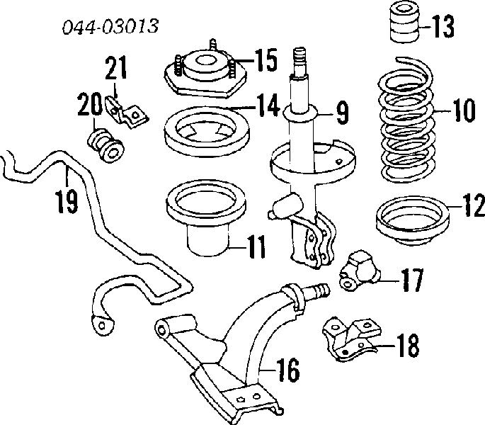 4851112350 Toyota amortiguador delantero