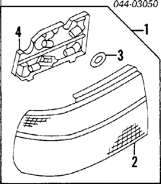  Piloto posterior derecho para Toyota Corolla E9