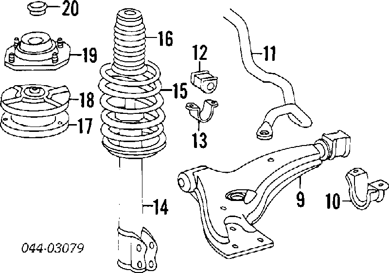 4806816060 Toyota barra oscilante, suspensión de ruedas delantera, inferior derecha