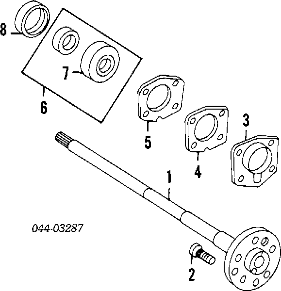 MA181498 Mitsubishi anillo retén de semieje, eje trasero, interior