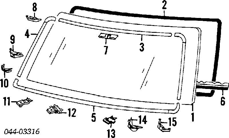  Junta, parabrisas para Toyota 4 Runner N130