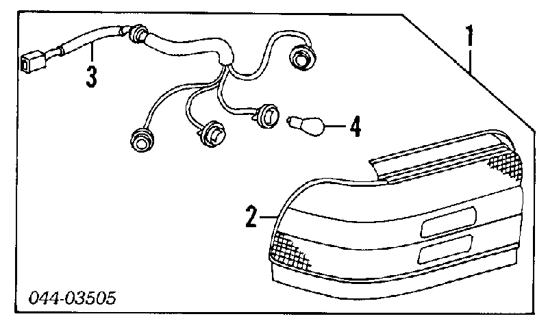 8155002060 Toyota piloto posterior derecho